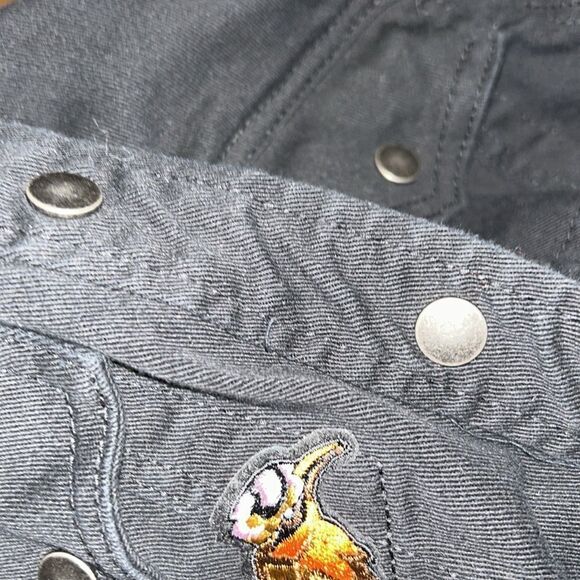 NY Collection Back Jean Jacket with Patches M - Picture 8 of 8